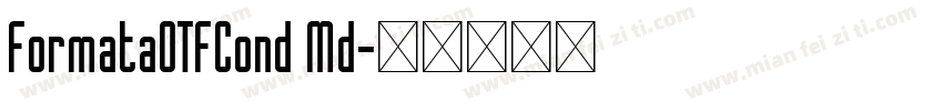 FormataOTFCond Md字体转换